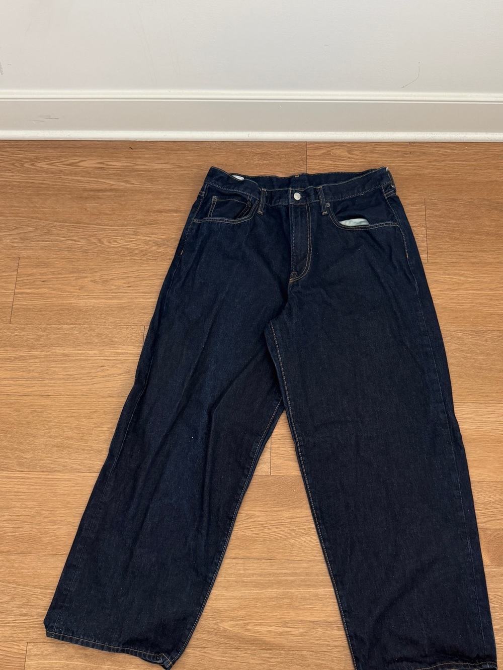 GAP Men's Dark Blue Bootcut Jeans
